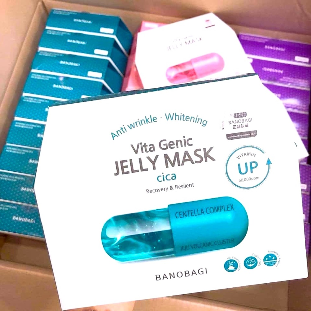 [BANOBAGI] Vita Genic Jelly Mask Cica Recovery&Resilent 10pcs . Expired 2026